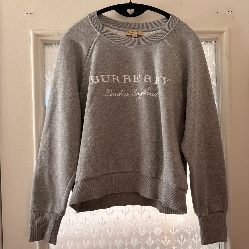 Burberry Light Gray Crewneck
